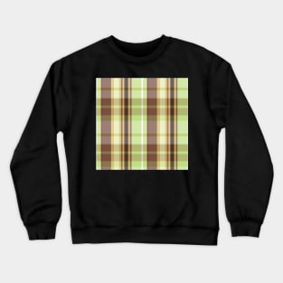 Autumn Aesthetic Conall 1 Hand Drawn Textured Plaid Pattern Crewneck Sweatshirt